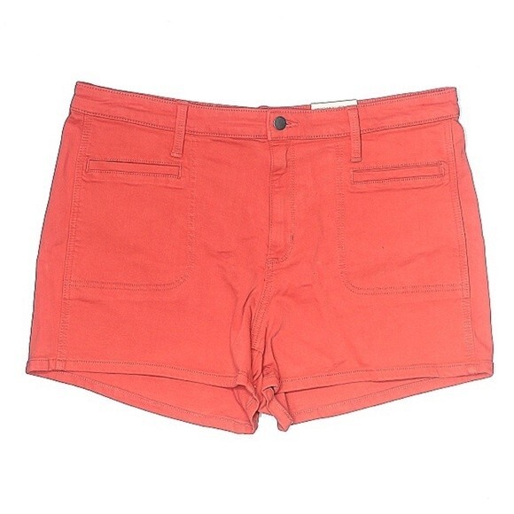 Universal Thread Pants - Universal Thread Shorts Womens 16 coral jeans stretch Denim High Rise casual New